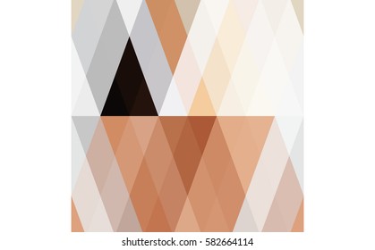 art abstract geometric pattern of pixels; Background in black, brown, gray colors