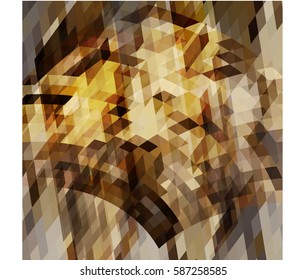 art abstract geometric pattern of pixels; Background in dark colors