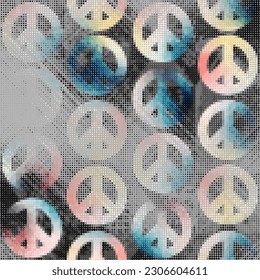 Art abstract halftone dots background. Vector illustration