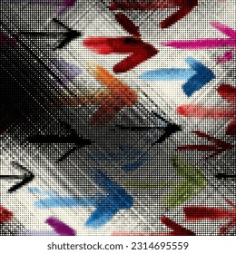 Art abstract halftone dots background. Vector illustration