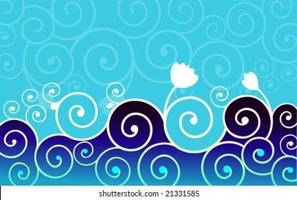 art abstract in inertial design background	