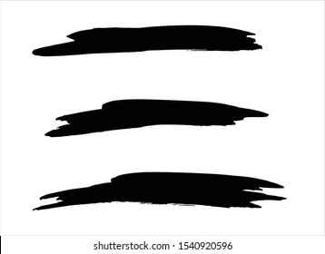art abstract ink paint stroke background vector