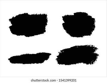art abstract ink paint stroke background vector