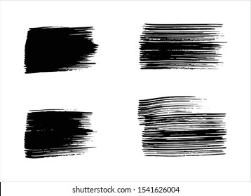 art abstract ink paint stroke background vector
