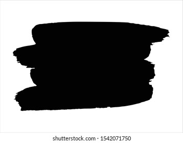 art abstract ink paint stroke background vector