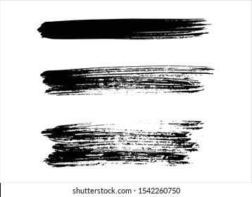 art abstract ink paint stroke background vector