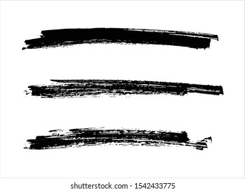 art abstract ink paint stroke background vector