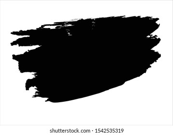 art abstract ink paint stroke background vector