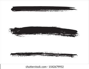 art abstract ink paint stroke background vector