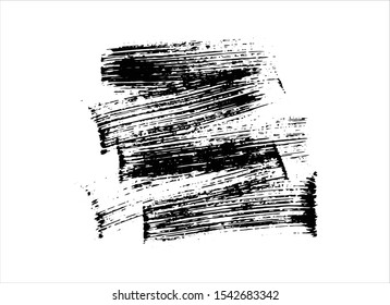 art abstract ink paint stroke background vector