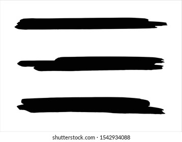 art abstract ink paint stroke background vector