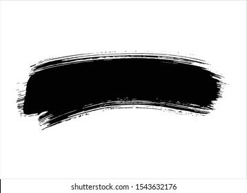 art abstract ink paint stroke background vector