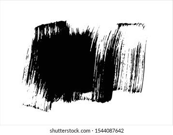 art abstract ink paint stroke background vector