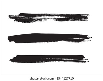 art abstract ink paint stroke background vector