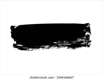 art abstract ink paint stroke background vector