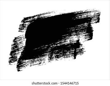 art abstract ink paint stroke background vector