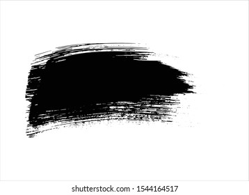 art abstract ink paint stroke background vector
