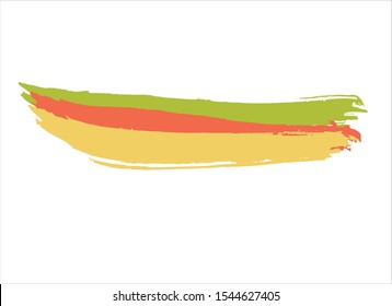 art abstract ink paint stroke background vector