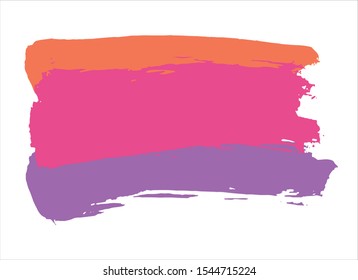 art abstract ink paint stroke background vector