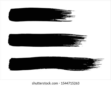 art abstract ink paint stroke background vector