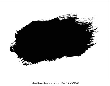 art abstract ink paint stroke background vector