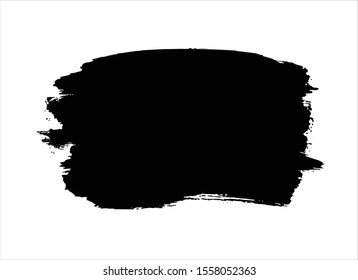 art abstract ink paint stroke background vector