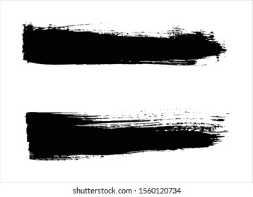 art abstract ink paint stroke background vector