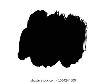 art abstract ink paint stroke background vector