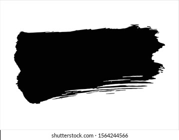 art abstract ink paint stroke background vector