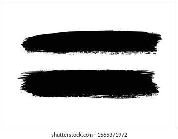art abstract ink paint stroke background vector
