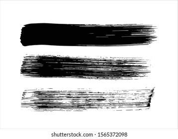 art abstract ink paint stroke background vector