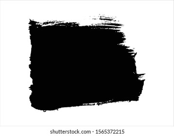 art abstract ink paint stroke background vector