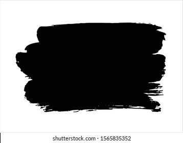 art abstract ink paint stroke background vector