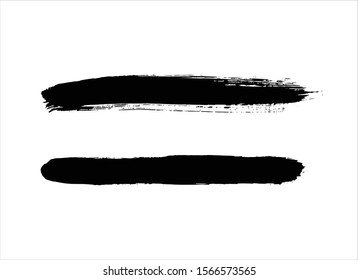 art abstract ink paint stroke background vector