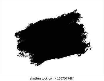 art abstract ink paint stroke background vector