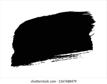 art abstract ink paint stroke background vector