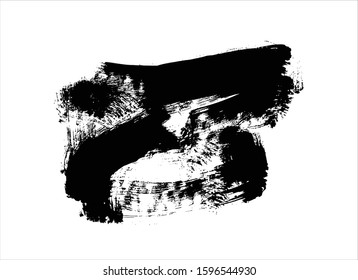 art abstract ink paint stroke background brush vector