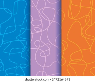 art abstract irregular curved lines background