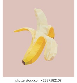 Art. Abstract. Low poly. Low poly fruit. Low poly vector stock.