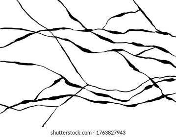 Art abstract marble print template in black and white. Vector illustration.