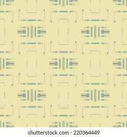 Elementos abstractos modernos con textura de fondo. Patrón sin foco. Vector.