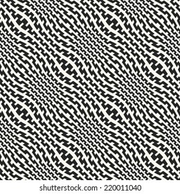 Art abstract optical effect lattice textured seamless pattern. Vector.