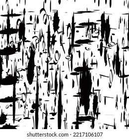 Fondo de patrón abstracto de pintura negra. 