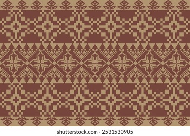 Art Abstract with Pixel Art Designs. Traditional Cross Stitch needlework. Geometric Ethnic Pattern, Embroidery, Textile Ornamental, Fabric, Hand Stitch Pattern, Cultural Stitching Pixel Art