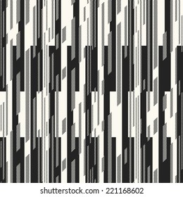 Art abstract refracted block background. Seamless pattern. Vector.