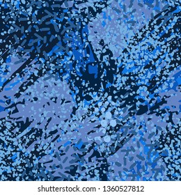 Art abstract seamless pattern, paint spots. Grunge background, camouflage. Distressed texture. Fabric design