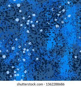 Art abstract seamless pattern, paint spots. Grunge background, camouflage. Distressed texture. Fabric design