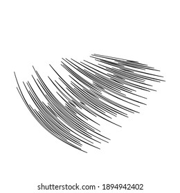 Art abstract single design element wavy line equalizer frequency geometric isolated black retro modern shape monochrome graphic for web and print sign symbol icon template