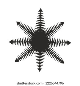 Art abstract single star design element geometric isolated black retro modern shape monochrome graphic for web and print sign symbol icon vector template