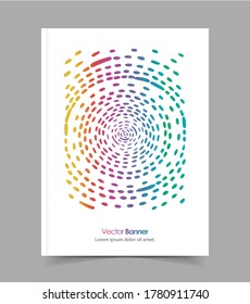 Art abstract vector presentation of art poster. Flyer design content background. Design layout template. 